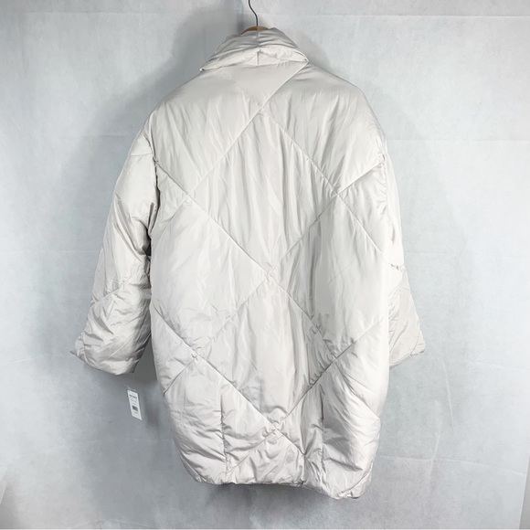 Free People Revolve Ella Puffer Coat Jacket Mineral Dust Size Medium - Picture 5 of 14